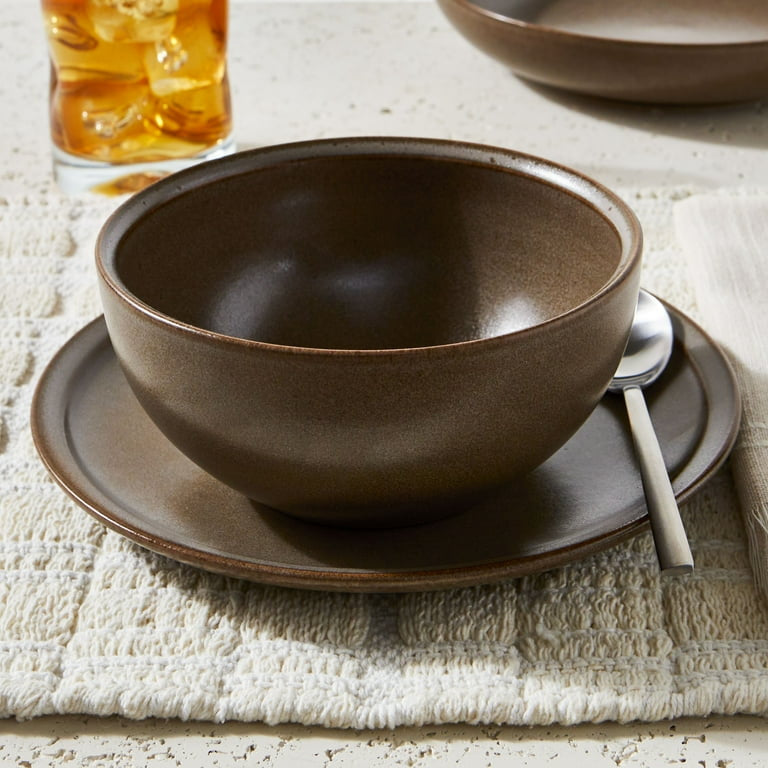 Banks Brown Stoneware Dinnerware Set