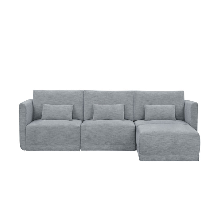 Modular Sectional Sofa with Ottoman