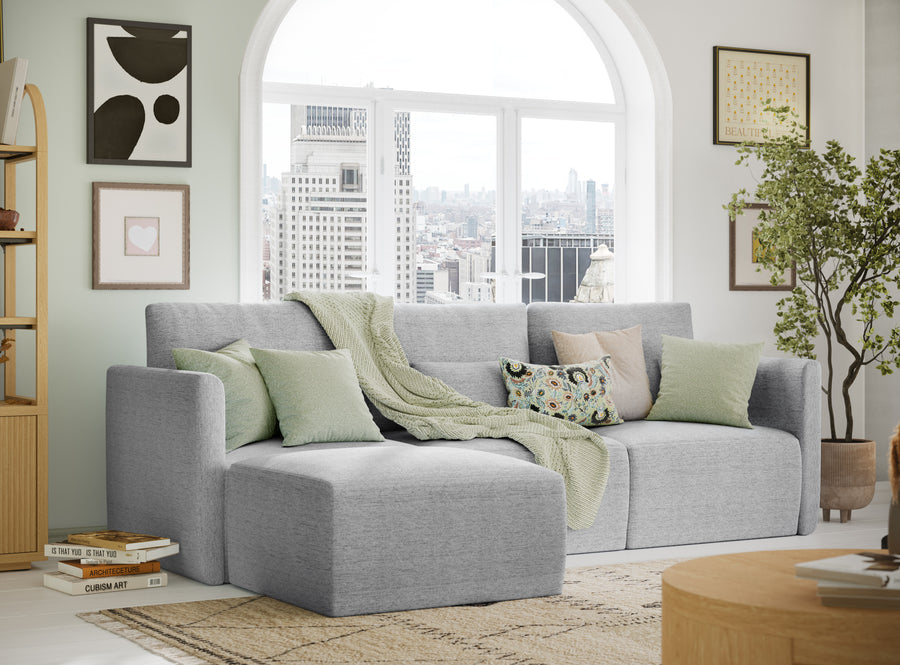 Modular Sectional Sofa with Ottoman