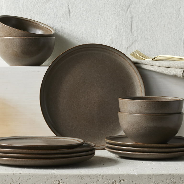 Banks Brown Stoneware Dinnerware Set