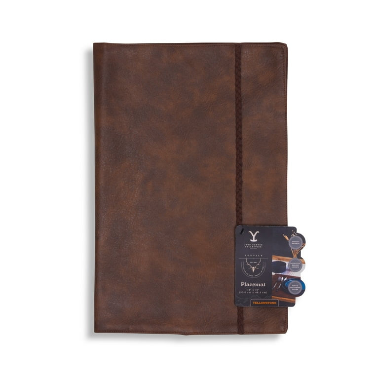 Yellowstone Leather Placemat, John Collection