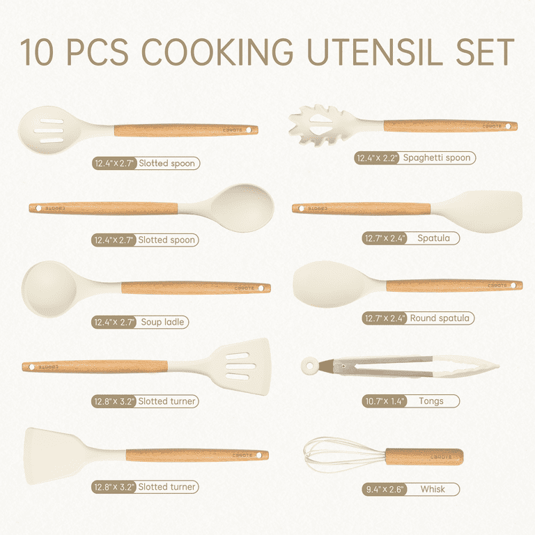 CAROTE 10 Pcs Cooking Utensils Set