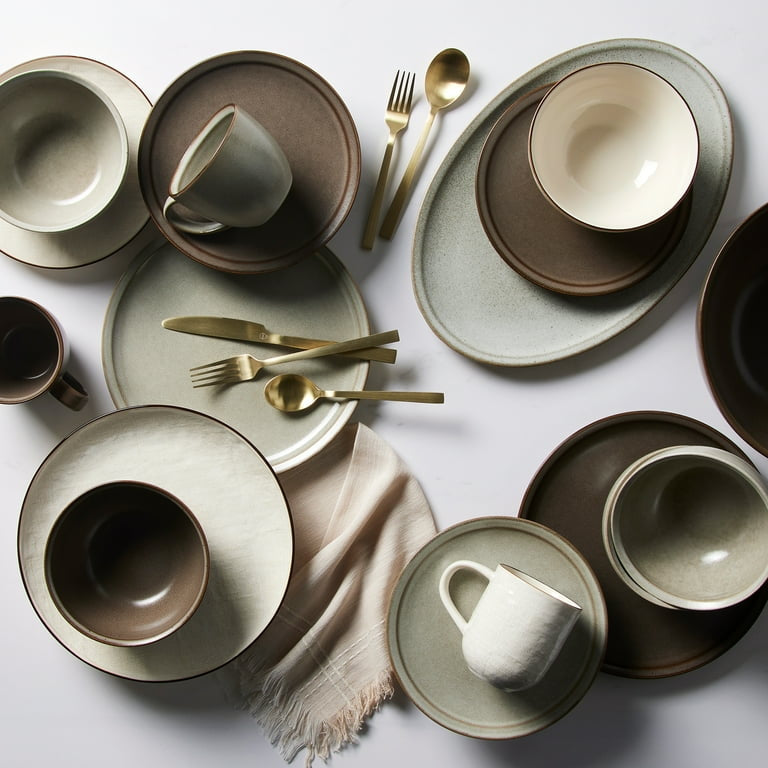 Banks Brown Stoneware Dinnerware Set