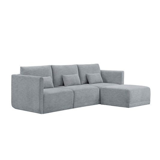 Modular Sectional Sofa with Ottoman