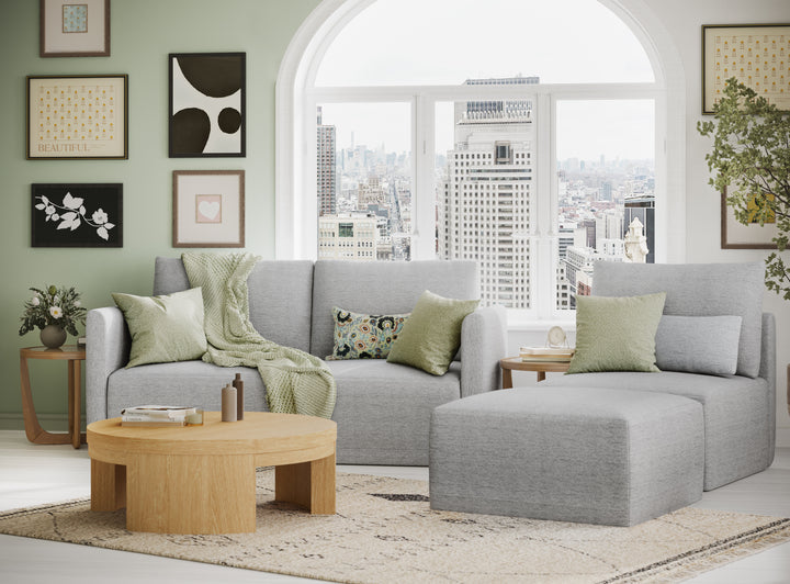 Modular Sectional Sofa with Ottoman