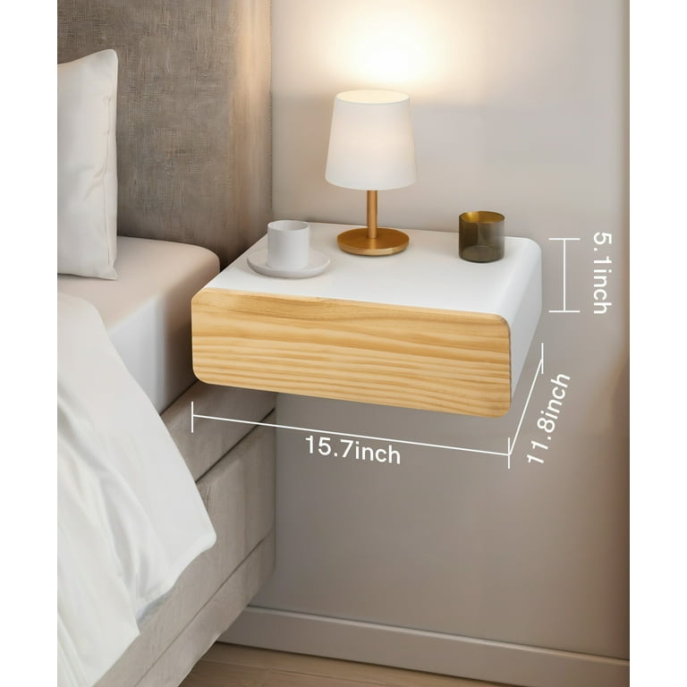 Floating Nightstand with Drawer