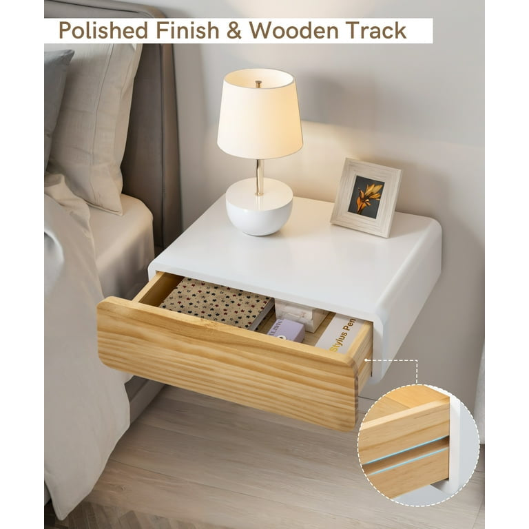 Floating Nightstand with Drawer