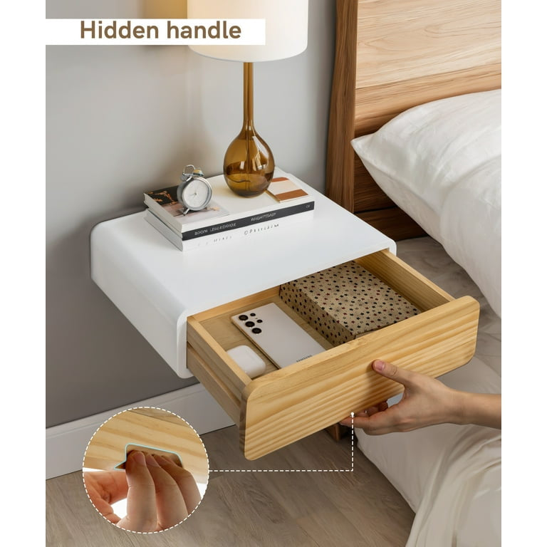 Floating Nightstand with Drawer