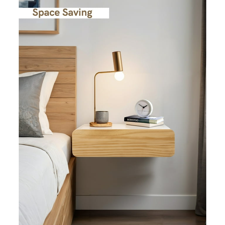 Floating Nightstand with Drawer