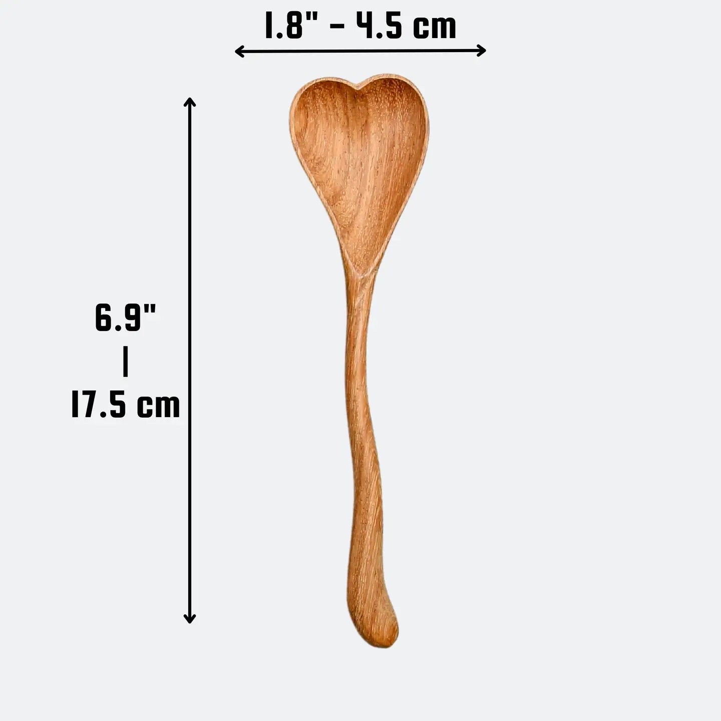 Wiggly Heart-Shaped Wooden Spoon - Home Decor and Gifts