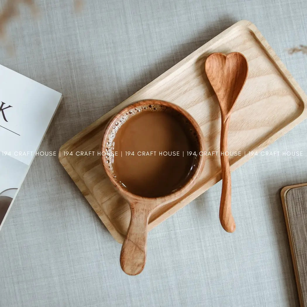 Wiggly Heart-Shaped Wooden Spoon - Home Decor and Gifts